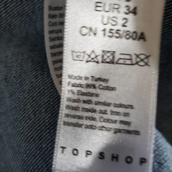 Topshop Denim Long Sleeve Dress - Picture 5 of 5